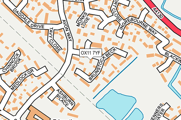 OX11 7YF map - OS OpenMap – Local (Ordnance Survey)