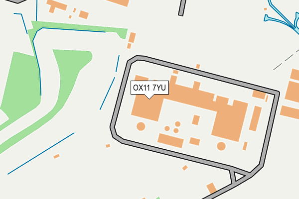 OX11 7YU map - OS OpenMap – Local (Ordnance Survey)