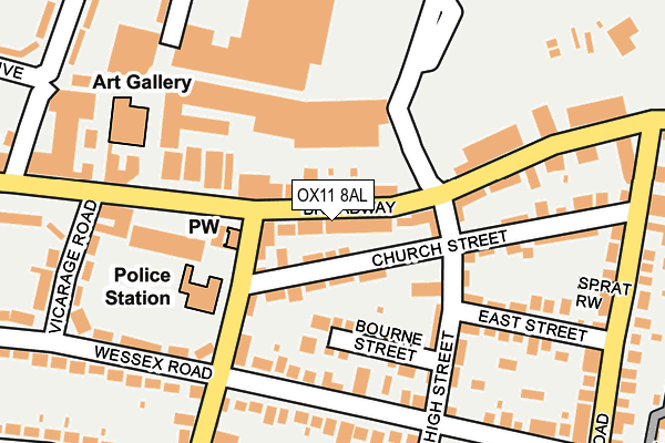 OX11 8AL map - OS OpenMap – Local (Ordnance Survey)