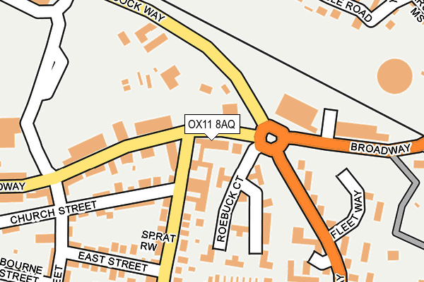 OX11 8AQ map - OS OpenMap – Local (Ordnance Survey)