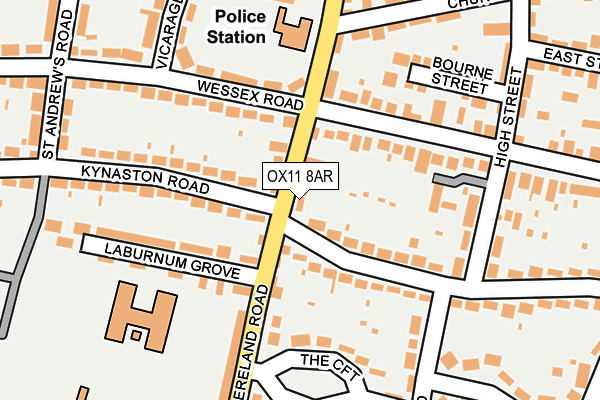 OX11 8AR map - OS OpenMap – Local (Ordnance Survey)