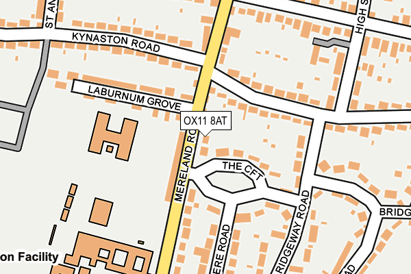 OX11 8AT map - OS OpenMap – Local (Ordnance Survey)