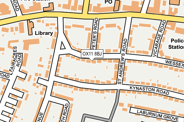 OX11 8BJ map - OS OpenMap – Local (Ordnance Survey)