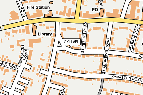 OX11 8BL map - OS OpenMap – Local (Ordnance Survey)