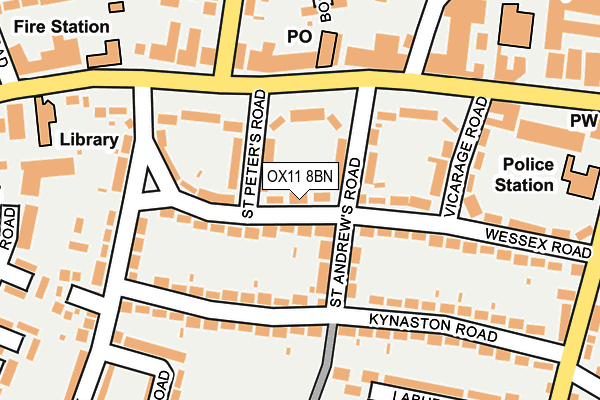 OX11 8BN map - OS OpenMap – Local (Ordnance Survey)
