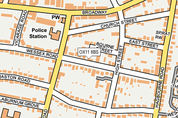 OX11 8BS map - OS OpenMap – Local (Ordnance Survey)