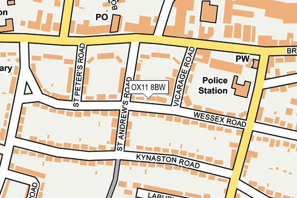 OX11 8BW map - OS OpenMap – Local (Ordnance Survey)