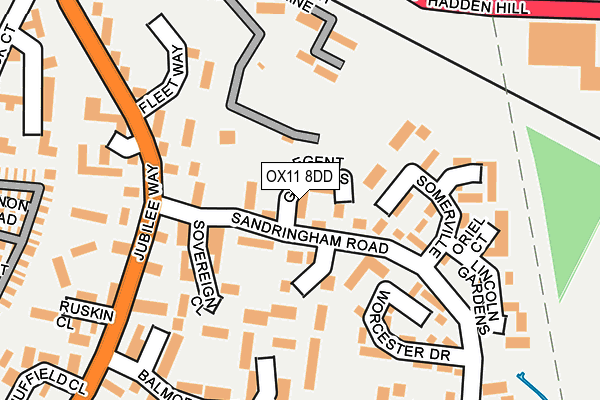OX11 8DD map - OS OpenMap – Local (Ordnance Survey)