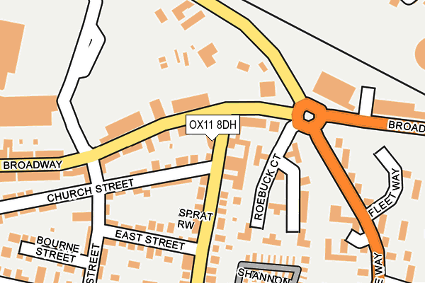 OX11 8DH map - OS OpenMap – Local (Ordnance Survey)