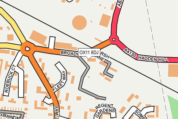 OX11 8DJ map - OS OpenMap – Local (Ordnance Survey)