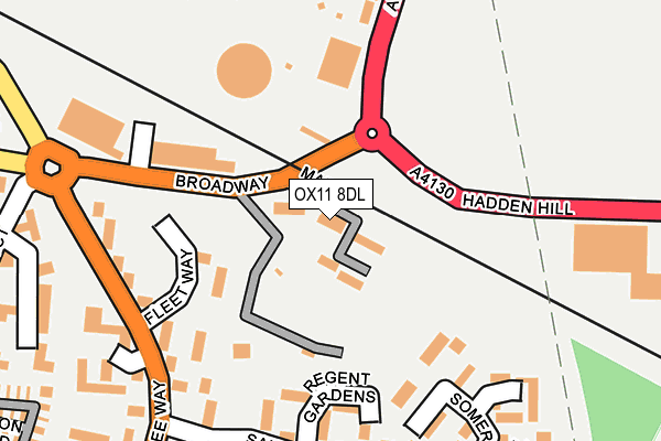 OX11 8DL map - OS OpenMap – Local (Ordnance Survey)