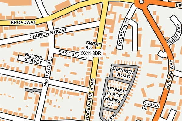 OX11 8DR map - OS OpenMap – Local (Ordnance Survey)