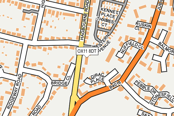 OX11 8DT map - OS OpenMap – Local (Ordnance Survey)