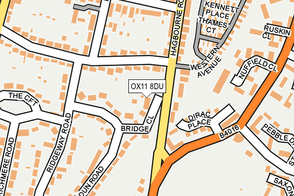 OX11 8DU map - OS OpenMap – Local (Ordnance Survey)