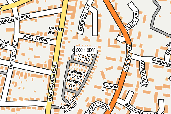 OX11 8DY map - OS OpenMap – Local (Ordnance Survey)