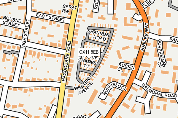 OX11 8EB map - OS OpenMap – Local (Ordnance Survey)
