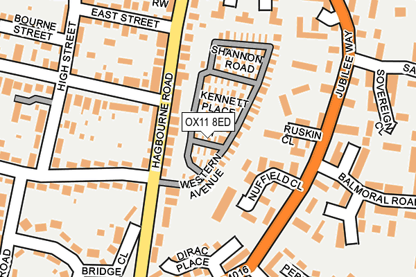 OX11 8ED map - OS OpenMap – Local (Ordnance Survey)