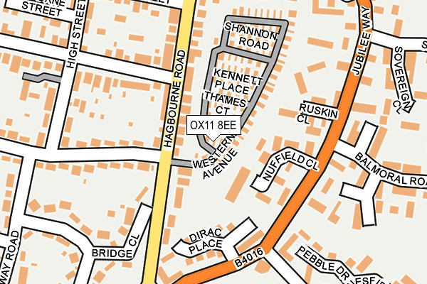 OX11 8EE map - OS OpenMap – Local (Ordnance Survey)