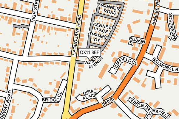 OX11 8EF map - OS OpenMap – Local (Ordnance Survey)