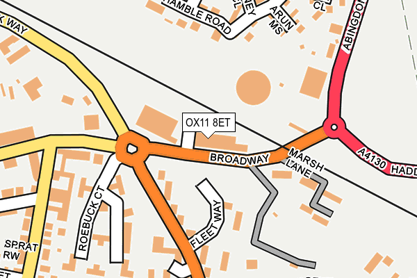 OX11 8ET map - OS OpenMap – Local (Ordnance Survey)