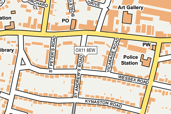 OX11 8EW map - OS OpenMap – Local (Ordnance Survey)
