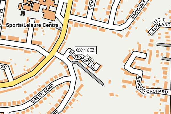 OX11 8EZ map - OS OpenMap – Local (Ordnance Survey)