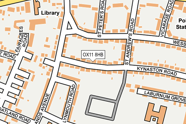 OX11 8HB map - OS OpenMap – Local (Ordnance Survey)