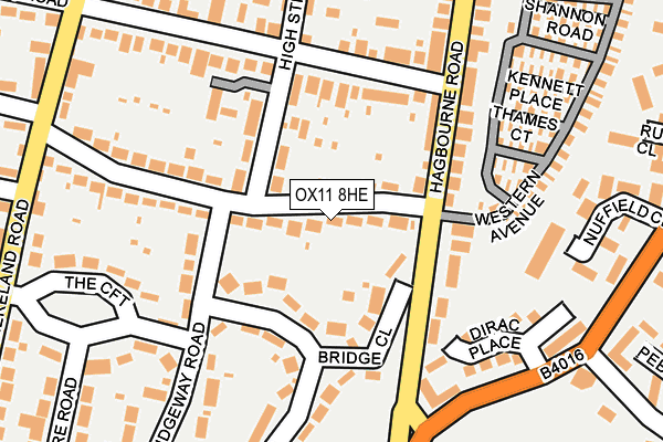 OX11 8HE map - OS OpenMap – Local (Ordnance Survey)