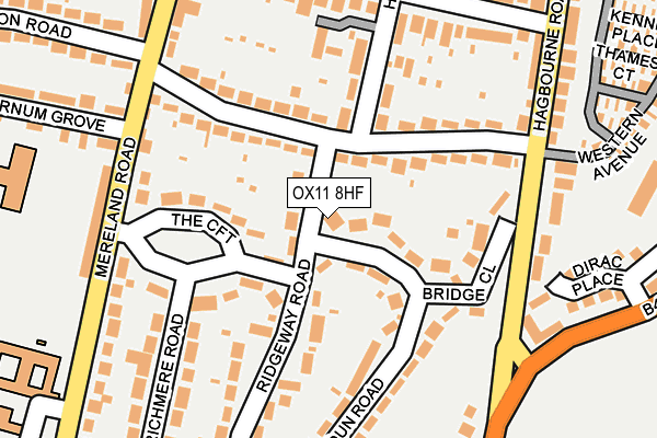 OX11 8HF map - OS OpenMap – Local (Ordnance Survey)