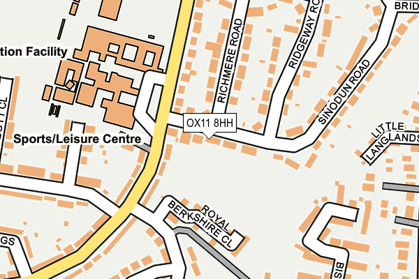OX11 8HH map - OS OpenMap – Local (Ordnance Survey)