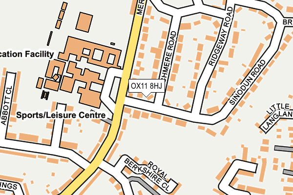 OX11 8HJ map - OS OpenMap – Local (Ordnance Survey)