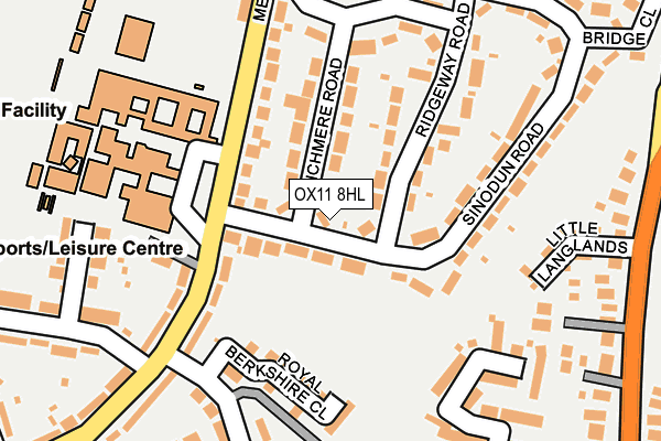 OX11 8HL map - OS OpenMap – Local (Ordnance Survey)