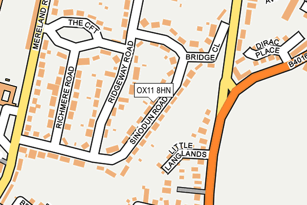 OX11 8HN map - OS OpenMap – Local (Ordnance Survey)