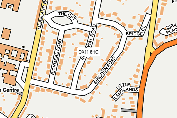 OX11 8HQ map - OS OpenMap – Local (Ordnance Survey)