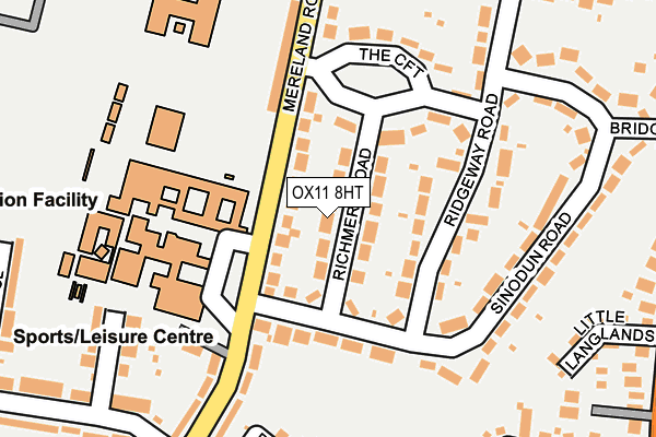OX11 8HT map - OS OpenMap – Local (Ordnance Survey)