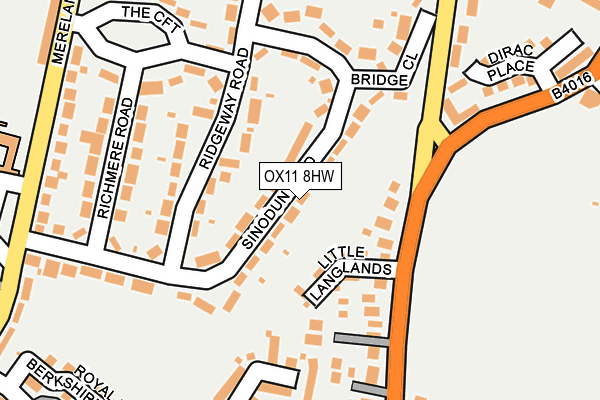 OX11 8HW map - OS OpenMap – Local (Ordnance Survey)