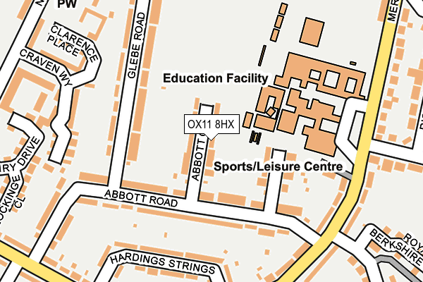 OX11 8HX map - OS OpenMap – Local (Ordnance Survey)