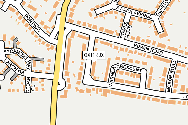 OX11 8JX map - OS OpenMap – Local (Ordnance Survey)
