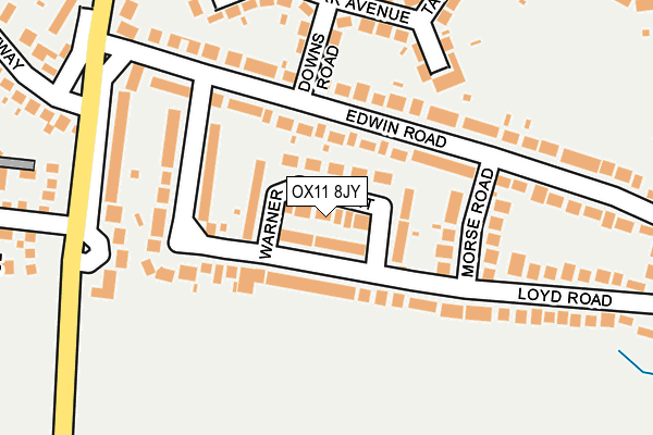 OX11 8JY map - OS OpenMap – Local (Ordnance Survey)
