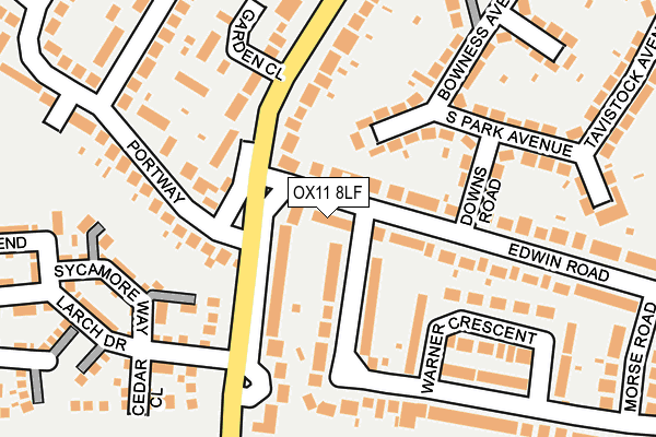 OX11 8LF map - OS OpenMap – Local (Ordnance Survey)