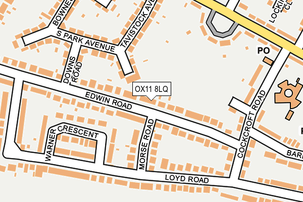 OX11 8LQ map - OS OpenMap – Local (Ordnance Survey)