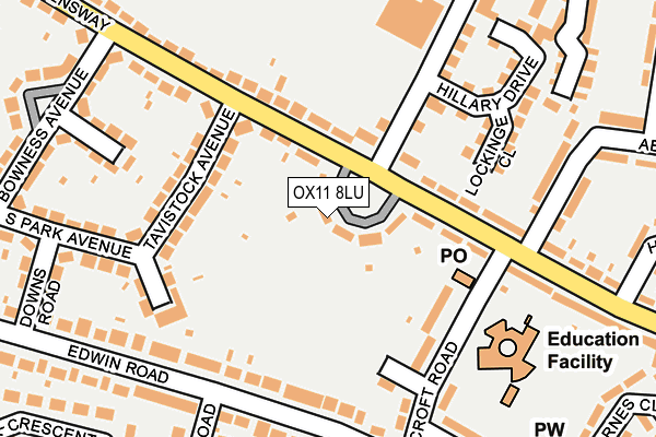 OX11 8LU map - OS OpenMap – Local (Ordnance Survey)