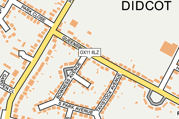 OX11 8LZ map - OS OpenMap – Local (Ordnance Survey)
