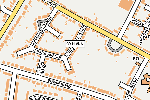 OX11 8NA map - OS OpenMap – Local (Ordnance Survey)