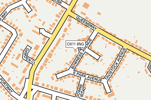 OX11 8NG map - OS OpenMap – Local (Ordnance Survey)