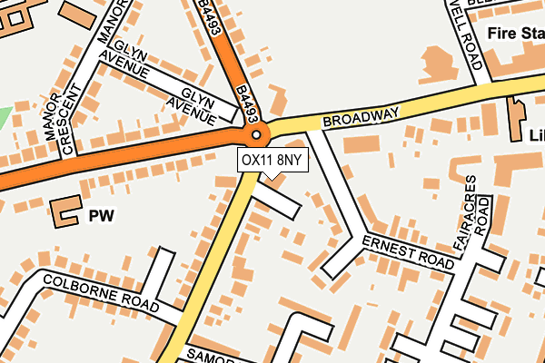 OX11 8NY map - OS OpenMap – Local (Ordnance Survey)