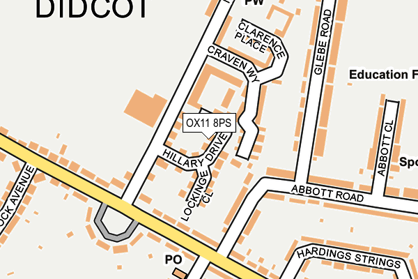 OX11 8PS map - OS OpenMap – Local (Ordnance Survey)