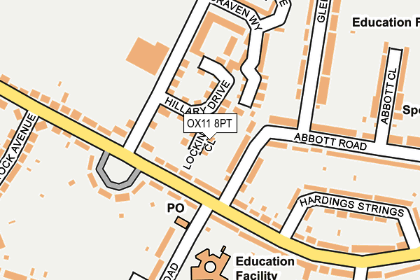 OX11 8PT map - OS OpenMap – Local (Ordnance Survey)