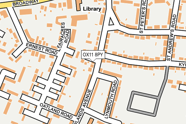 OX11 8PY map - OS OpenMap – Local (Ordnance Survey)