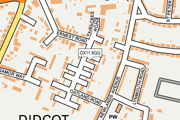 OX11 8QG map - OS OpenMap – Local (Ordnance Survey)
